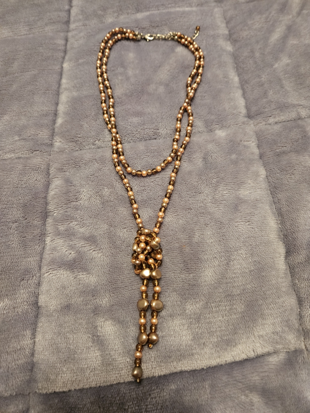 Gold-Tone Beaded Lariat Necklace - Women Jewelry